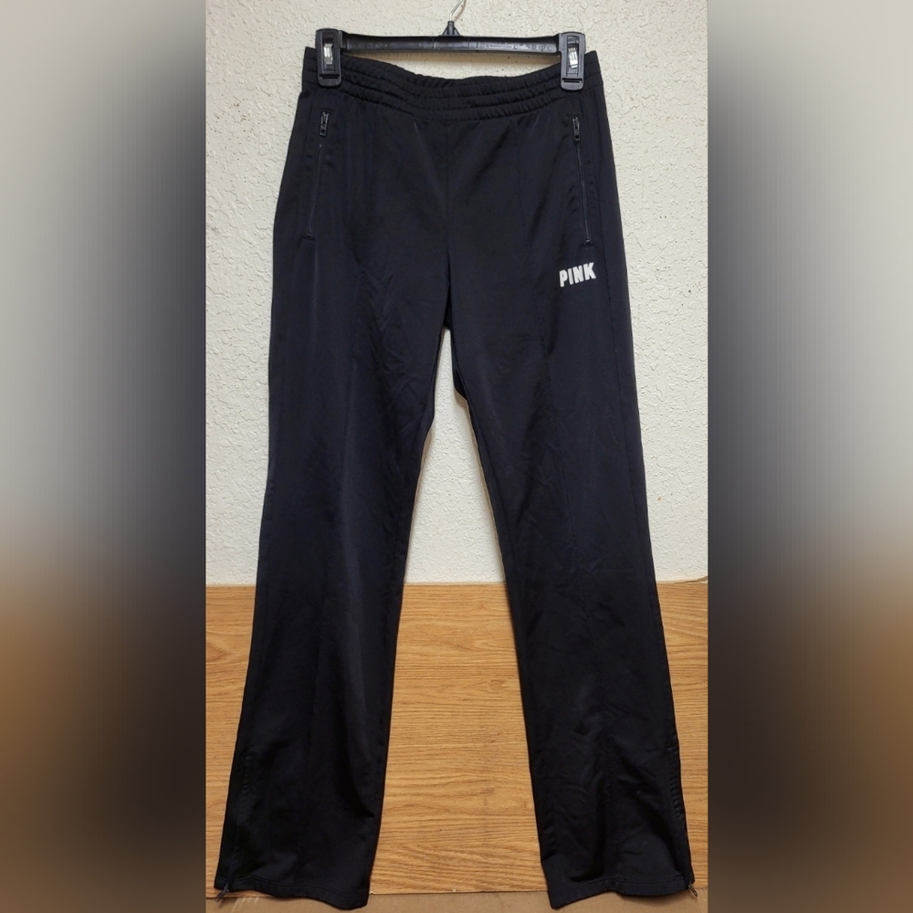 PINK Victoria Secert Black Track Pant Women Size XS